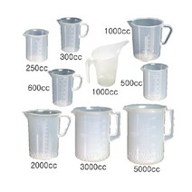 고려 플라스틱 비커 250ml 300ml 500ml 600ml 1L 2L 3L 5L 주방 계량컵, 1000ml