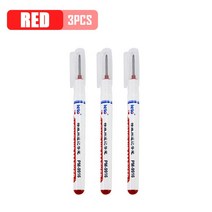 공구긴머리 마커 펜 다목적 욕실 목공 장식 딥 홀 잉크 16 도구 세트 20mm 2 개 3 6 개, 05 3pcs-Red