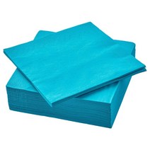 파티냅킨 IKEA FANTASTISK 판타스 삼층 구조 잔을 닦다 종이 색상이변하지않음 가흡수 2729436624, 33*33cm, 스카이 블루.