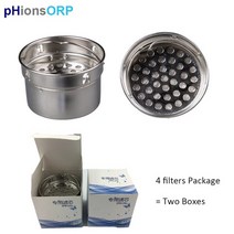 수소 발생 생성 미네랄 텀블러 운동 헬스 등산 노동 휴대용 알칼리성 ph 이오 나이저, 필터 4개(박스 2개)
