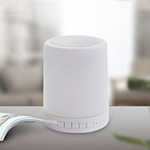 블루투스 무선통화 LED 무드등 360도 스피커 램프, 쿠팡업 98x98x125mm