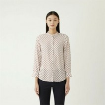 올리비아로렌 셔링넥 프린트 블라우스 VOCNLYS1441