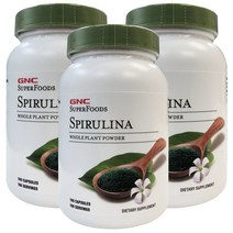 gnc 3병 스피루리나 SuperFoods Spirulina 100정