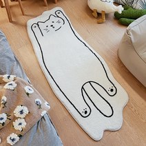 타원형러그 원형 러그 거실 침실 원룸 카펫트 장모 단모 카페트 귀여운 고양이 침대 옆 깔개 만화 미끄럼 방지 영역 깔개 귀여운 부드러운 바닥 매트 한국 방 테이블 매트