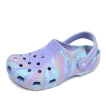 크록스 크록스 키즈 클래식 마블 클로그 주니어 아동 슬리퍼 샌들 207464-5Q7