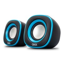 미니 컴퓨터 스피커 노트북 스테레오 PC용 유선 USB, 블루, QS-3000U