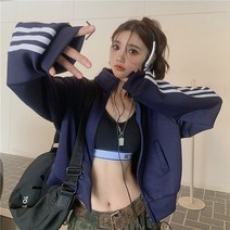 빈티지 아우터 스트릿 패션 가을 패치워크 야구점퍼