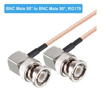 RG179 케이블 75 Ohm BNC 남성 직각 플러그 커넥터 어댑터 비디오 카메라 SDI 캠코더 HD-SDI/3G-SDI/4K/8K, 01 BNC M90 to BNC M90_08 60CM