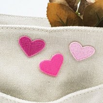 의류 패치 하트 분홍 열스티커 와팬 와펜파는곳