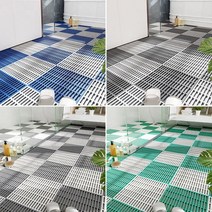 PVC욕실 미끄럼방지 매트 30X30 화장실 바닥 발판 설거지 조립식 받침대 주방 낙상사고예방, 그레이