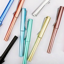 고급 스틸 만년필 잉크 볼펜 알루미늄 손글씨 펜, 스카이, 상세페이지 참조3