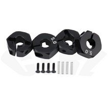 알루미늄 휠 육각 드라이브 허브 핀 나사 포함 RC 자동차 크롤러 HSP HPI Tamiya Traxxas 슬래시 5mm 6mm 7mm 8mm 9mm 10mm 11, Black 5mm