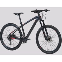 2022 인피자 XZ4 27.5인치 시마노 데오레 30단 입문용 카본 MTB 자전거, 무광 블랙/크롬 실버 데칼