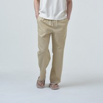 더팬츠스튜디오 린넨 와이드핏 밴딩슬랙스