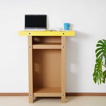 종이책상 스탠딩테이블 서서책상, 기본서서(가로53cm), 클래식블루