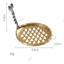 도토리 동부묵 묵칼 채칼 묵국수 만들기 다용도칼, 0.9cm, 골드 묵국수칼