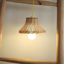 라탄키트 라탄등갓 전등갓 감성 캠핑조명 만들기 라탄공예 DIY 키트, 하얀색(주광색), Tan