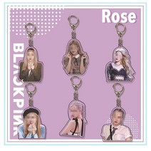 로제 ROSE 박채영 블랙핑크 블핑 팬 굿즈 아크릴 가방 키 체인 백 참 열쇠고리 키링 6.5cm 1p, 옵션 일