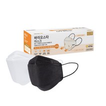 바이오스타 KF94마스크 100매(20매입x5박스) - 피부트러블 안심 편안한 호흡, 흑색, 대형