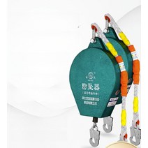 고층 완강기 안전고리 엘레베이터 건설 현장 산업용 소방 대피, 17. 500kg 7m 내장 스틸 휠