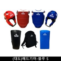 기타 태권도 용품 (대도)헤드기어-블루 S