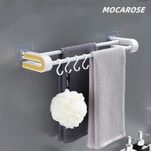 MOCAROSE 더블 수건걸이 욕실 강력접착 수건걸이, B