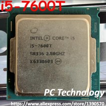 리퍼 CPU 오리지널 인텔 코어 i5-7600T i5 2.80GHz 쿼드 스레드 CPU 프로세서 6M 35W LGA 1151, 한개옵션0