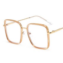 빅사이즈안경 빅사이즈 안경테 투명안경테레트로 안경 프레임 패션 광장 맑은 대형 금속 남여 큰 크기 안티