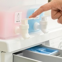 액체세제 디스펜서 섬유유연제 세탁세제 대용량 세제 소분 용기, 1칸 디스펜서, 1개