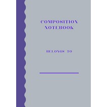 OXFORD print composition notebook: Composition notebook 70x10 inches paperback [Paperback]