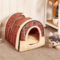 고양이숨숨집 개애완 동물 집 제품 침대 고양이 미니 cama perro hondenmander panier chien legowisco dla, S 35x30x28cm, 01 01_01 S 35x30x28cm