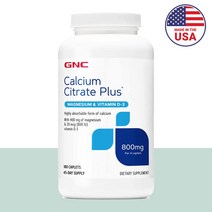 GNC 칼마디 칼슘 마그네슘 비타민D 지앤씨 180정 6주분, 1개