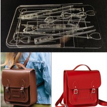 미니 사첼 백팩 도안 아크릴 도면 가죽 가방 공방 수제 제작 원데이클래스 선물 만들기 배낭, XKB-850 소형 아크릴, 단일사이즈