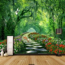 자연 나무 3d 풍경 벽화 사진 벽지 벽 3 d 거실 침실 홈 벽 장식 papel de parede 3d wallpaper|3d wallpaper|photo wallpaperwallpaper for walls, 1 square meter(A0)