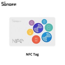 SONOFF-NFC 태그 Ntag215 스티커 13.56MHz 범용 레이블 18mm 초경량 자동화 단축키 탭 스마트 씬 트리거, 01 SONOFF NFC Tag