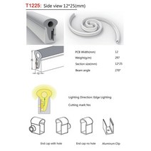 관로구방수 WS WSB SK LED 네온 실리카겔 튜브 IP 방수 장m m, [09] T For mm PCB, [03] m