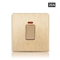 전동킥보드스위치 uk standard 20a 45a switch for high power electric electronics water heater switch 에어컨, 20a 골드