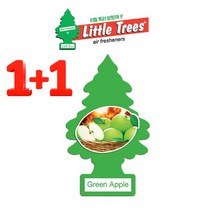 리틀트리 그린애플 차량용 방향제 1+1(2개) 종이방향제(그린애플)