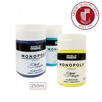 쉴드 모노폴리 아크릴물감 250ml 낱색 / 70칼라 / 아크릴칼라, 604/Perm. Yellow Middle