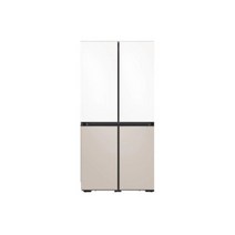 [하이마트] 삼성 비스포크 냉장고 4도어 프리스탠딩 RF85B9121AP (874L 새틴화이트＋새틴베이지)