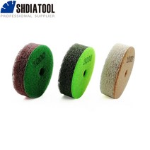 연마 광택 패드 SHDIATOOL 다이아몬드 스폰지 샌딩 디스크 돌 대리석 인공 패드용 직경 80mm 3 인치 개/pk, 3pcs 그릿 10000, 3개