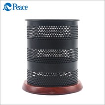 평화 블랙우든 펜꽂이 사무용품 펜홀더 연필꽂이