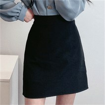 [비위치] 베이직 기본 린넨 밴딩 미니스커트