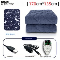 차량용 전기장판 1인용 USB 소형 저압직류 야외 캠핑매트 카방카 12V 전기요, 12V멀티Usb170*135, 하나