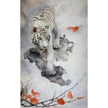 돈이들어오는 동물 우드 직소퍼즐 호랑이 행운 금전 상징 그림 300 500 1000피스 선물용 집중력향상 성인용 장난감, 1000, 가