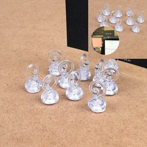 10P 미니 메모꽂이 빵네임택 종이고정 빵이름표 메모클립 메모지꽂이 메모꽂이 부착형벽홀더 가격표꽂이