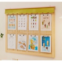 원목 클립형 8칸 게시판 HS8061-4