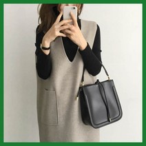 깔끔 체형커버 하객룩 셋트 베이직 코디 직장인 조끼 원피스 폴라티 여성 데이트룩 모던 의류