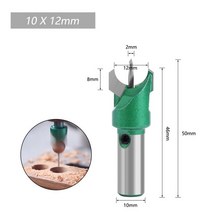 이중기리 10mm 생크 라우터 비트 부처님 비즈 볼 밀링 커터 카바이드 목공 비드 드릴 목재 엔드밀 수공구 6-30mm 1 개, 04 10x12