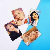 아이브포토카드 팬 컬렉션을위한 4 개대 kpop mamamoo hd 포토 브로마이드, 검은색